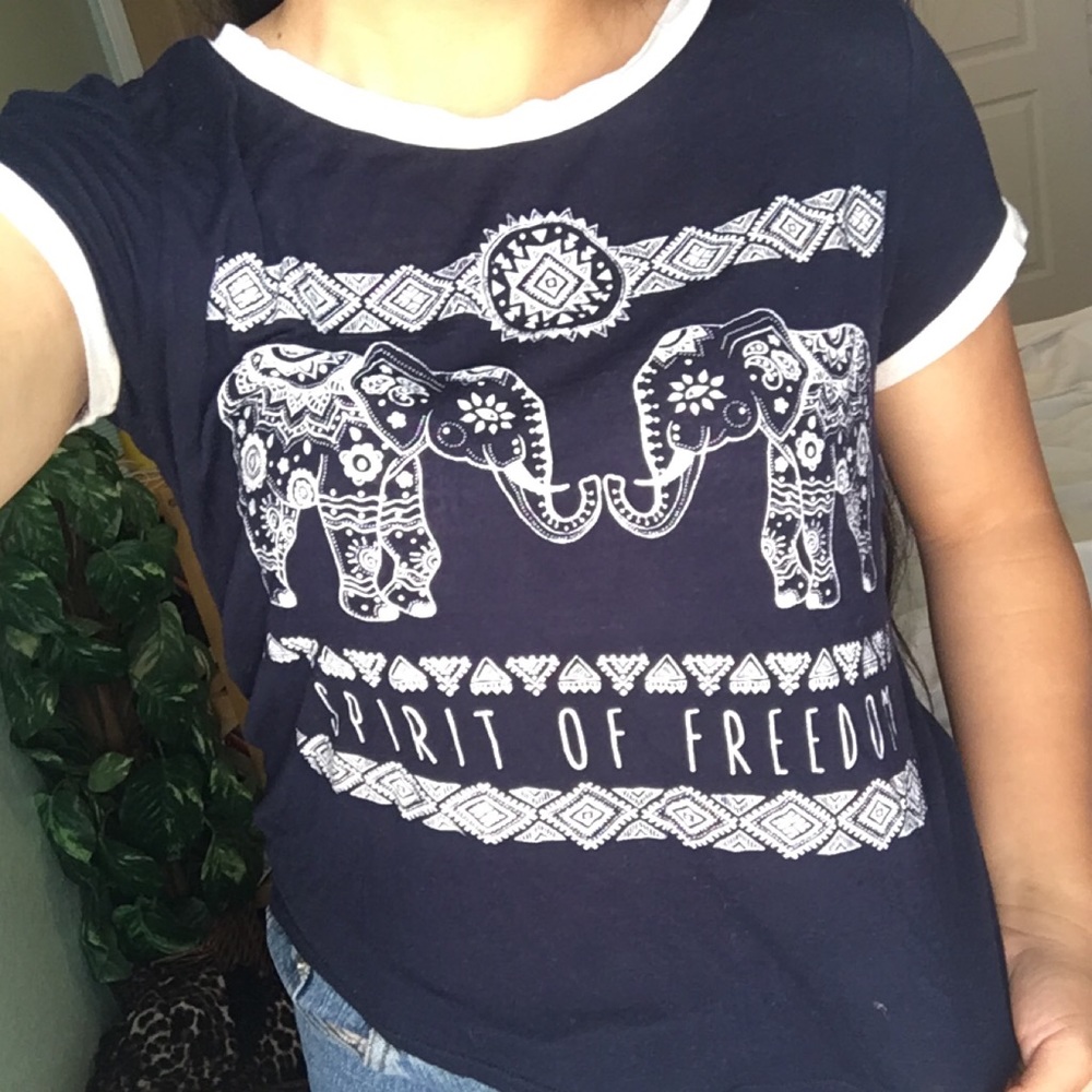 “SPIRIT OF FREEDOM” navy blue shirt